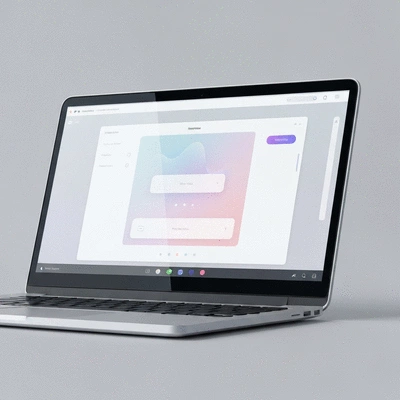 Modern web design concept