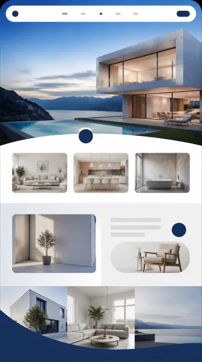 Web design concept for a modern website