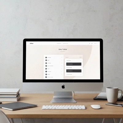 Modern website redesign with multiple language options on a screen