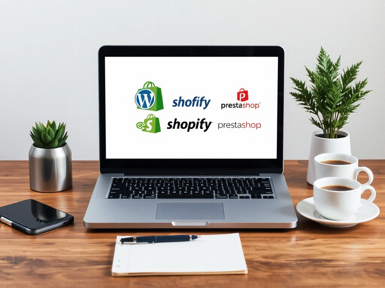 Comparaison des CMS pour la création de site e-commerce à Avignon : WordPress, Shopify, Prestashop