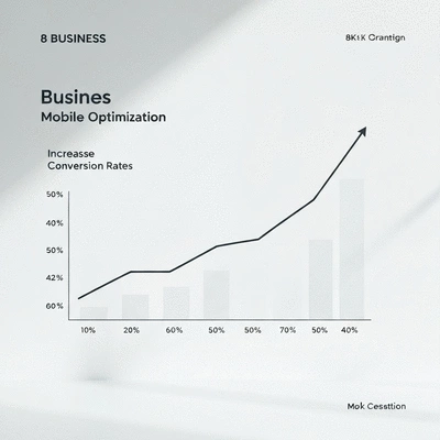 Graphique de croissance symbolisant l'augmentation du taux de conversion